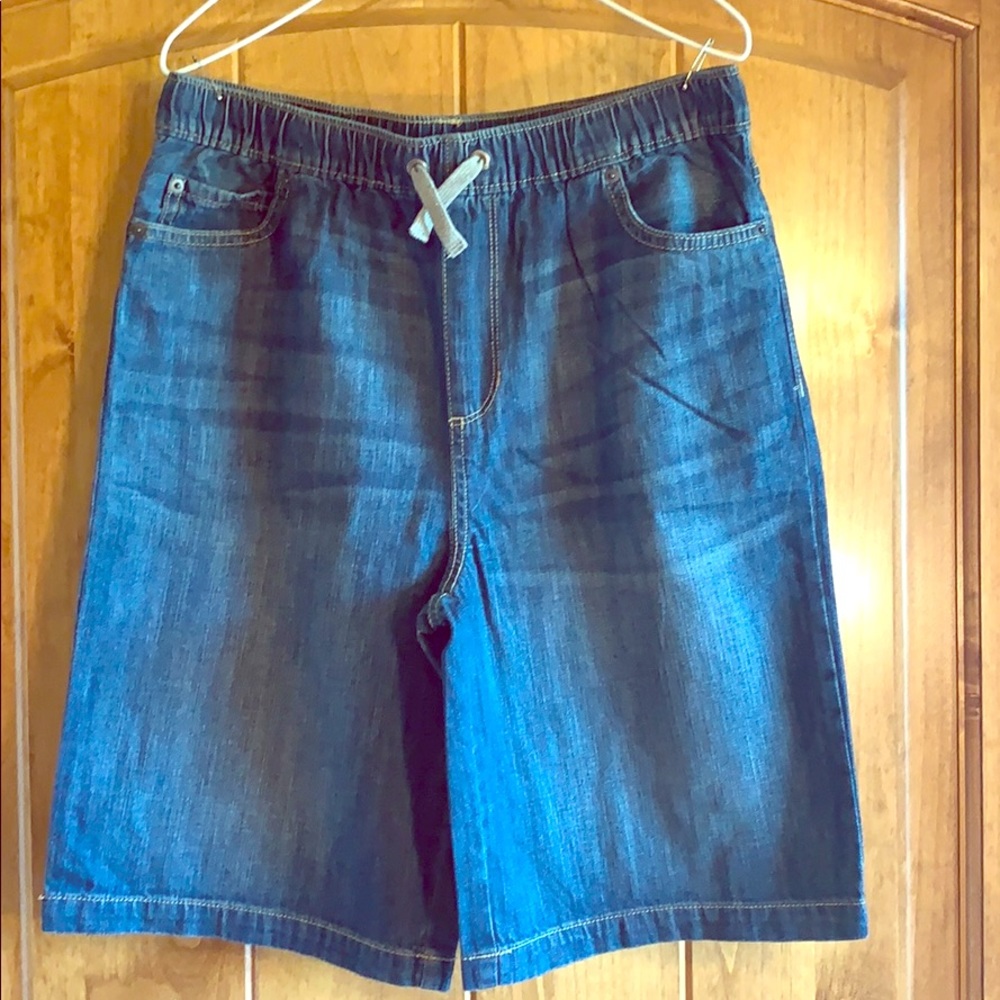 Boys Elastic Waist Denim Shorts